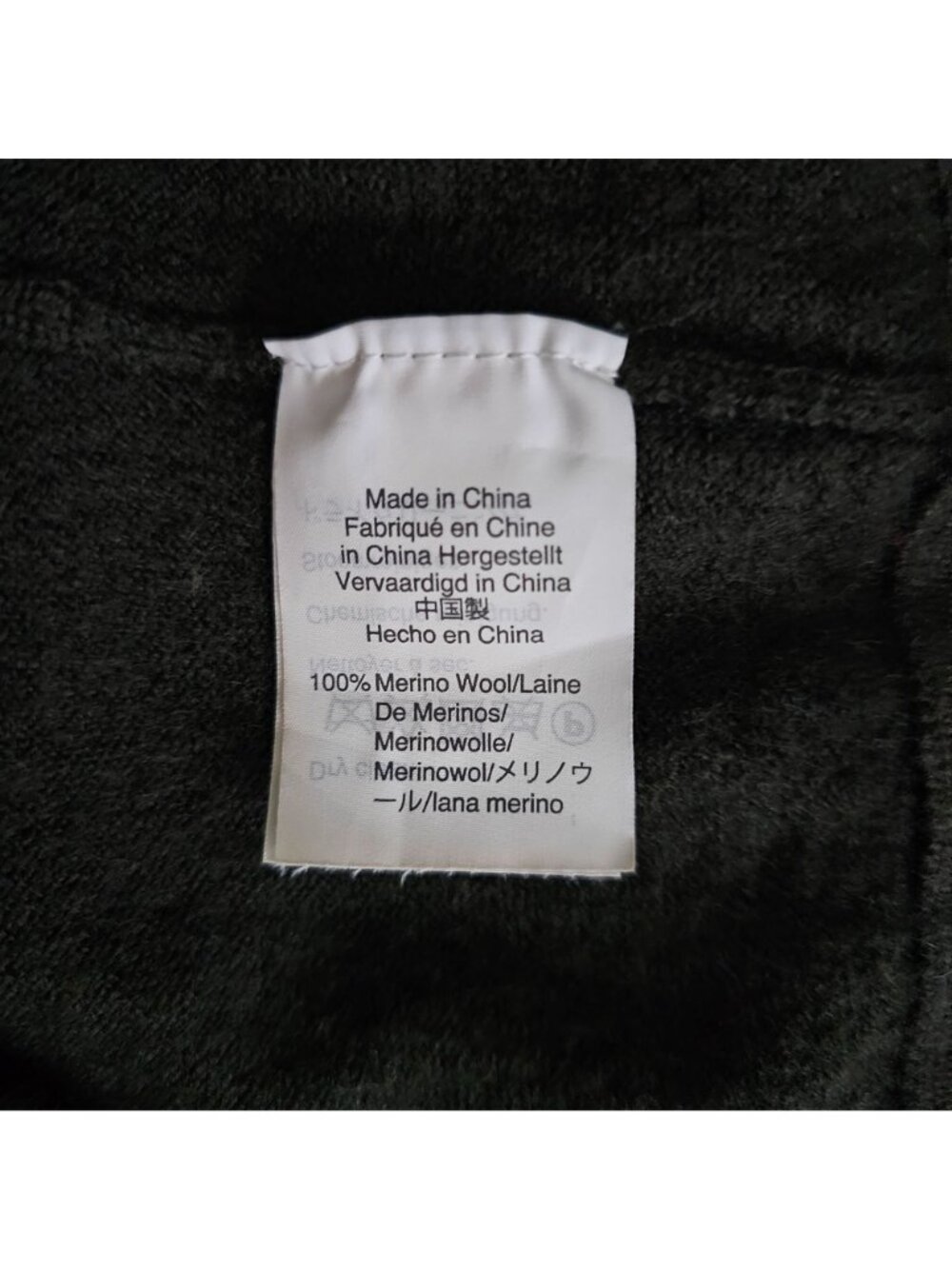 J. Crew Gray 100% Merino Wool Quarter Zip Long Sleeve Pullover Sweater Sz Large - Picture 7 of 13